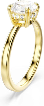 Swarovski Stilla Collezione bague cocktail, taille ronde, blanc