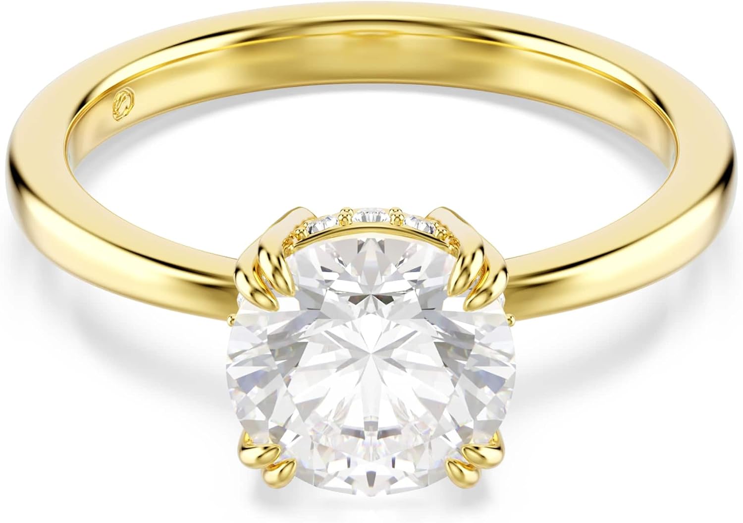 Swarovski Stilla Collezione bague cocktail, taille ronde, blanc