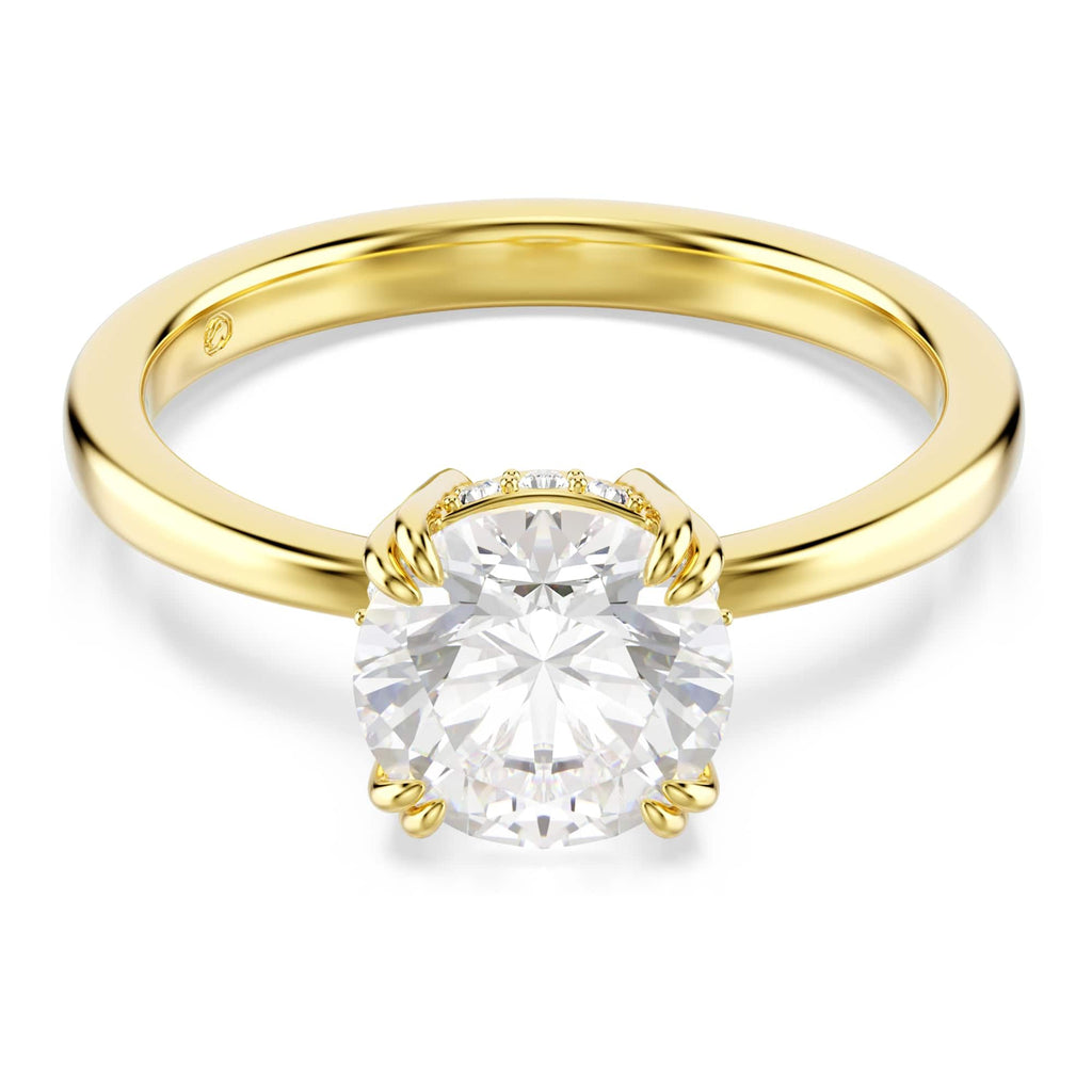 Swarovski Stilla Collezione bague cocktail, taille ronde, blanc