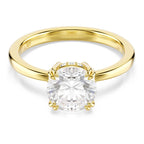 Swarovski Stilla Collezione bague cocktail, taille ronde, blanc