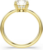 Swarovski Stilla Collezione bague cocktail, taille ronde, blanc