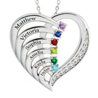 Easycosy Collana Personalizzata con Nome Inciso, Ciondolo a Cuore Personalizzato, Collana da Donna in Argento 925 per Mamma, Amica, Sorella, Moglie, Regalo per Natale Compleanno(2 nome)